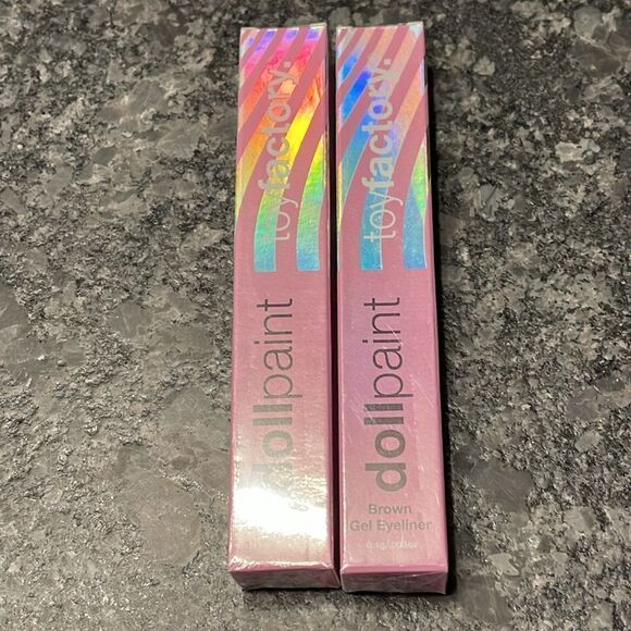 LOT OF 2 Toy Factory Dollpaint Gel Eyeliners in Brown MSRP $36.00 - Picture 1 of 7